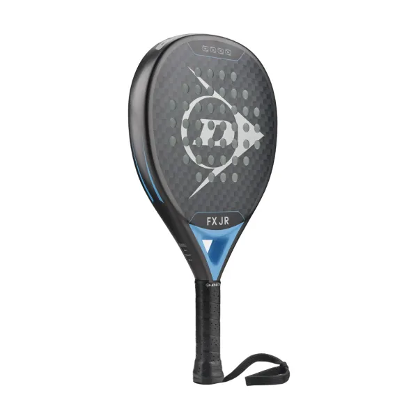 Ракетка для падела Dunlop FX Jr, 10370738, для юниоров, гибрид, графит, черно-голубой за 11&nbsp;019.40 ₽ в Махачкале