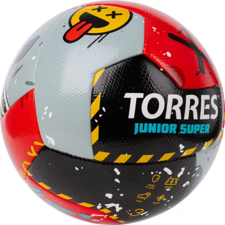 Мяч футб. TORRES Junior-3 Super, F323303, р.3,ПУ,4 сл, 12 п,гибрид.сш, крас-чёрн-сер за 2&nbsp;272.90 ₽ купить в Махачкале