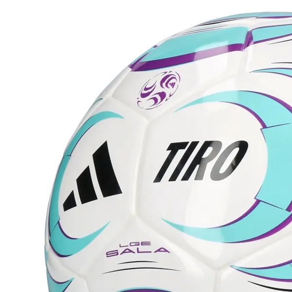 Мяч футзал. ADIDAS Tiro League Sala JW1526, р.4, FIFA Basic, 32 пан, ТПУ, термосш., бело-бирюз-фиол за 4&nbsp;833.10 ₽ в Махачкале
