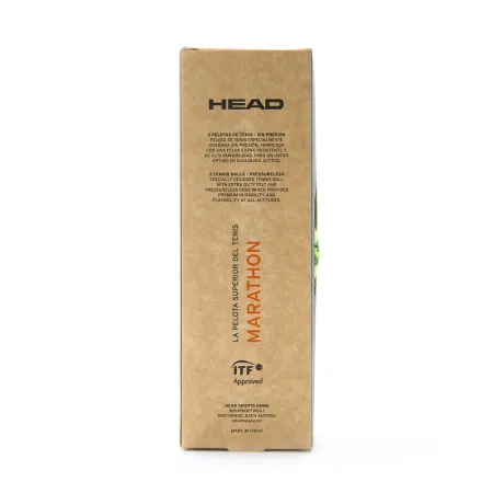 Мяч теннисный HEAD Marathon 3B, 578183, крафт. упак.3шт, без давления, фетр, нат.резина,желтый за 1&nbsp;055.70 ₽ купить в Махачкале