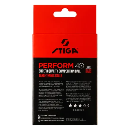 Мяч для наст. тенниса Stiga Perform 3***, 40+, 1113-2110-06, пластик, ITTF Appr., уп.6 шт, бел за 2&nbsp;121.60 ₽ купить в Махачкале