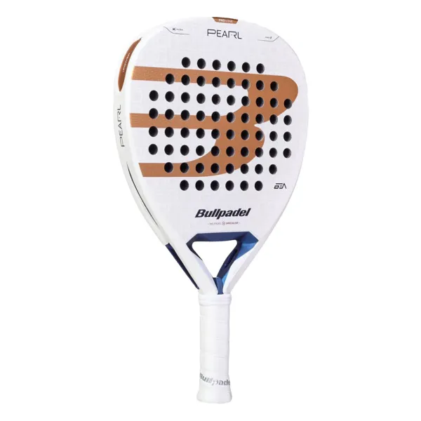 Ракетка для падела BULLPADEL Pearl 27, 497249, для проф-в, стекловолокно,карбон, бело-золотистый за 44&nbsp;319 ₽ в Махачкале