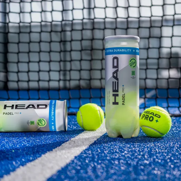 Мяч для падела HEAD Padel Pro+, 540203, уп.3 шт, FIP Approved, войлок,нат.резина,желтый за 933.30 ₽ в Махачкале