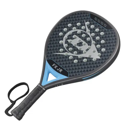 Ракетка для падела Dunlop FX Jr, 10370738, для юниоров, гибрид, графит, черно-голубой за 11&nbsp;019.40 ₽ купить в Махачкале
