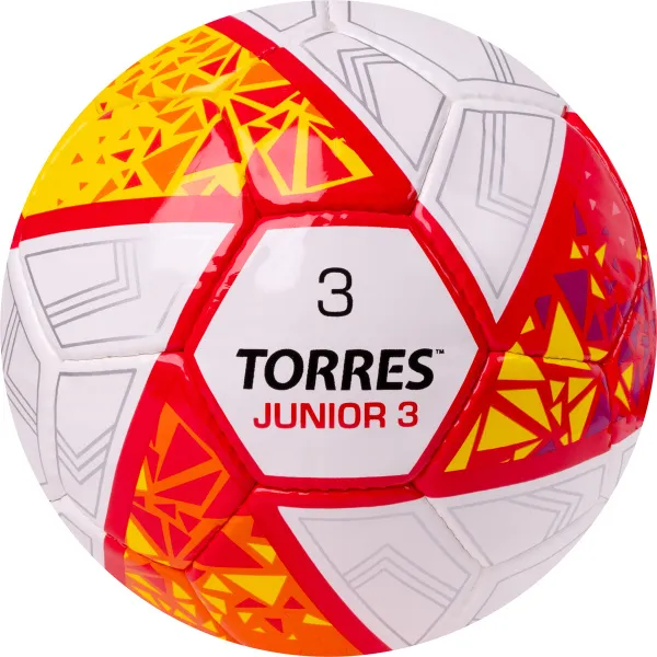 Мяч футб. TORRES Junior-3, F323803, р.3,глянц.ПУ, 4 сл, 32 п,руч.сш,бел-крас-жел за 2&nbsp;070.60 ₽ в Махачкале