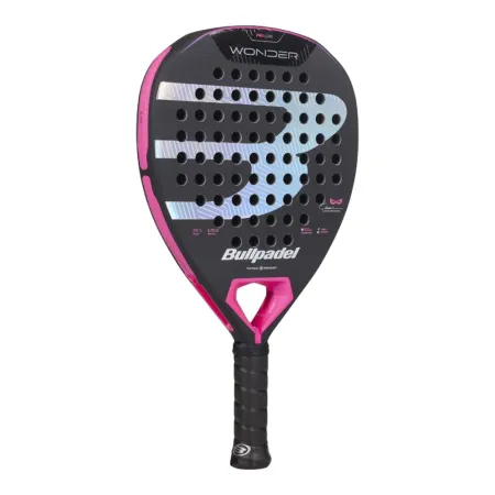 Ракетка для падела BULLPADEL Wonder 27, 497250, для продв.игроков, стекловолокно, карбон, черно-роз за 42&nbsp;969.20 ₽ купить в Махачкале