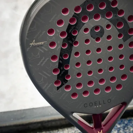 Ракетка для падела HEAD Coello Pro 2026, 225036, для профессионалов, карбон, коричнево-бордовый за 33&nbsp;619.20 ₽ купить в Махачкале