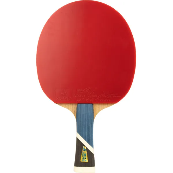 Ракетка для н/т DOUBLE FISH 5A+C, для продвин, ITTF Appr, накл. 2,1 мм, конич. ручка+ 2 мяча V40+мм за 2&nbsp;779.50 ₽ в Махачкале