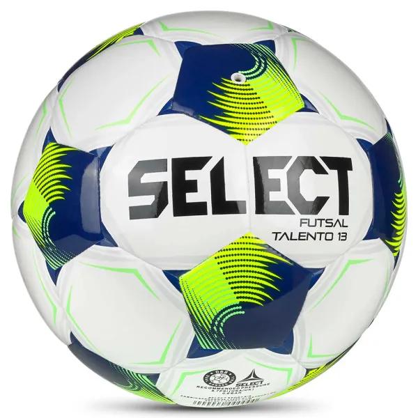 Мяч футзал. SELECT Futsal Talento 13 V26, 1062471015, р.3, 32п, ТПУ, гибр.сш, бело-сине-желтый за 4&nbsp;355.40 ₽ в Махачкале