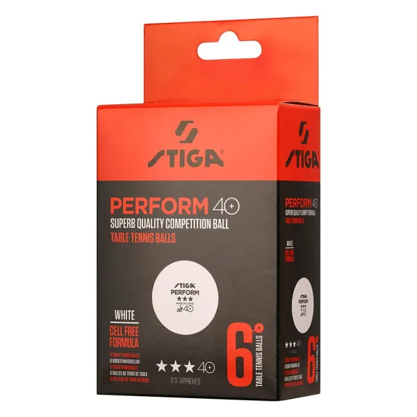 Мяч для наст. тенниса Stiga Perform 3***, 40+, 1113-2110-06, пластик, ITTF Appr., уп.6 шт, бел за 2&nbsp;121.60 ₽ в Махачкале