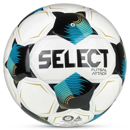 Мяч футзал. SELECT Futsal Attack V26, 1073471009, р.4, 32п, ПУ, руч.сш, бело-сине-черный за 5&nbsp;295.50 ₽ купить в Махачкале