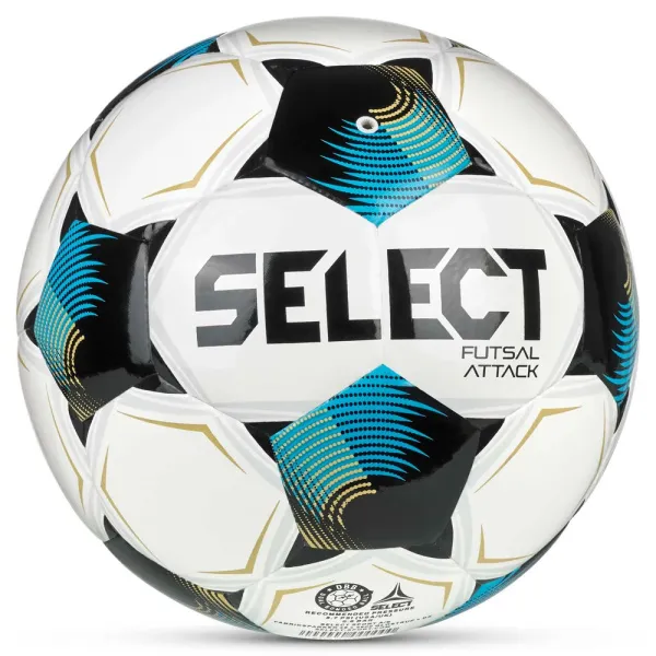 Мяч футзал. SELECT Futsal Attack V26, 1073471009, р.4, 32п, ПУ, руч.сш, бело-сине-черный за 5&nbsp;295.50 ₽ в Махачкале