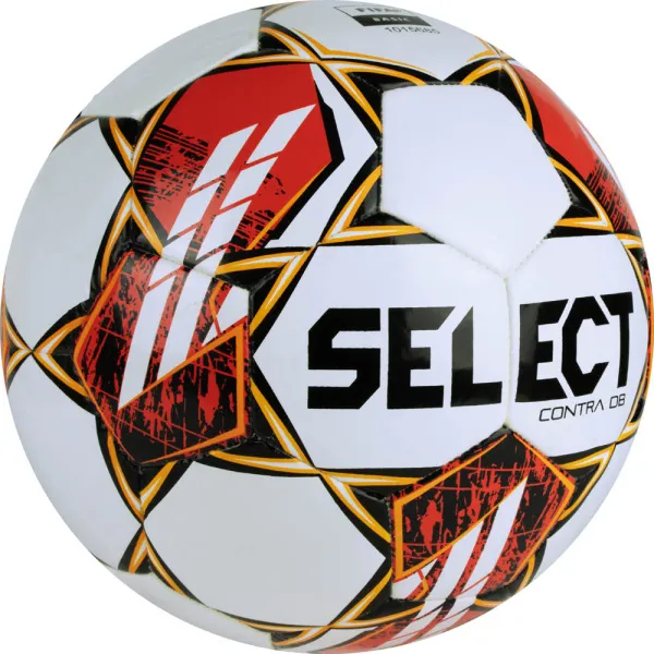 Мяч футб. SELECT Contra DB V23, 0854160300, р.4, FIFA Basic, 32 пан, ПУ, гибрид.сш, бел-чер-красн за 4&nbsp;455.70 ₽ в Махачкале