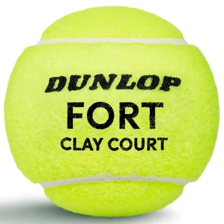 Мяч теннисный Dunlop Fort Clay Court 4B, 601613, уп.4 шт,одобр.ITF и FFT,сукно,нат.резина,желтый за 1&nbsp;812.20 ₽ купить в Махачкале