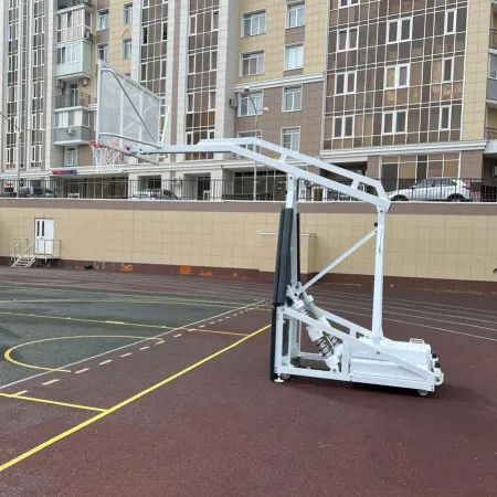 Баскетбольная стойка мобильная складная на пружинах вынос 2,25 м c противовесом ZAVODSPORTA за 530&nbsp;660 ₽ купить в Махачкале