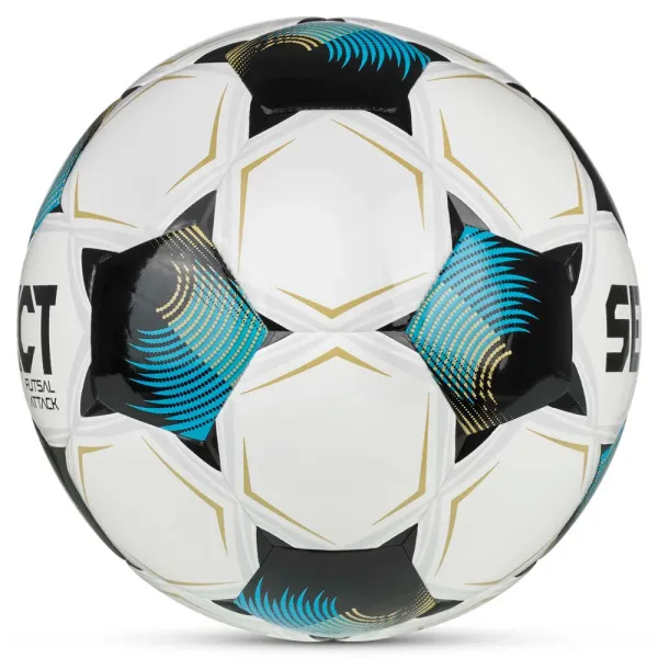 Мяч футзал. SELECT Futsal Attack V26, 1073471009, р.4, 32п, ПУ, руч.сш, бело-сине-черный за 5&nbsp;295.50 ₽ в Махачкале