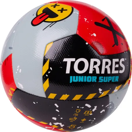 Мяч футб. TORRES Junior-5 Super, F323305, р.5, ПУ,4сл,12 п,гибрид.сш,крас-чёрн-сер за 2&nbsp;272.90 ₽ купить в Махачкале