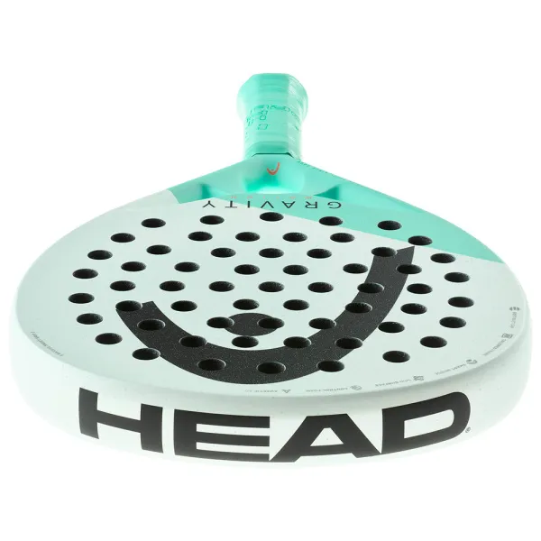 Ракетка для падела HEAD Gravity Motion, 224014, для продвинутых игроков, карбон, бело-бирюзовый за 23&nbsp;604.50 ₽ в Махачкале