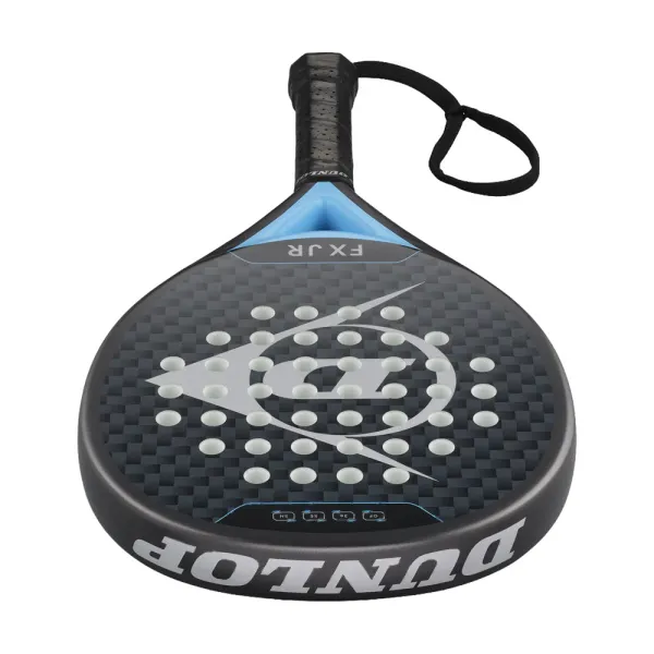 Ракетка для падела Dunlop FX Jr, 10370738, для юниоров, гибрид, графит, черно-голубой за 11&nbsp;019.40 ₽ в Махачкале