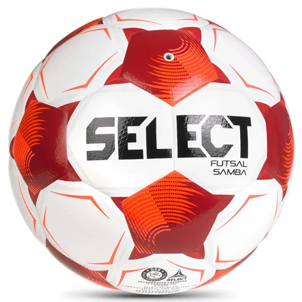 Мяч футзал. SELECT Futsal Samba v26, 1063471008, р.4,FIFA Basic, 32п, ТПУ, гибр.сш, бел-кр-черн за 5&nbsp;618.50 ₽ в Махачкале