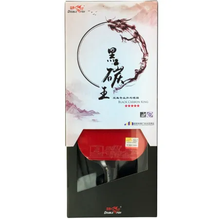 Ракетка для н/т DOUBLE FISH Black Carbon King Racket 5*****, для професс.,ITTF Appr.,накл.2,1,мм за 6&nbsp;434.50 ₽ купить в Махачкале