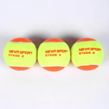 Мяч теннисный детский NS Orange, 5021005, уп.3 шт, резина, шерть, нейлон, желто-оранжевый за 613.70 ₽ купить в Махачкале