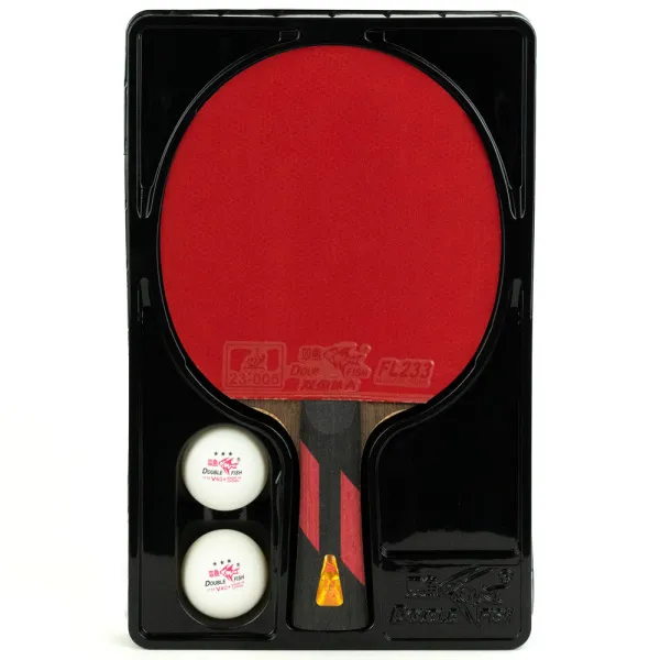 Ракетка для н/т DOUBLE FISH 7A+C, для професс.,ITTF Appr.,накл.2,1мм,+ 2 мяча V40+мм ITTF Appr за 3&nbsp;559.80 ₽ в Махачкале
