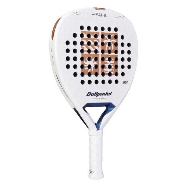 Ракетка для падела BULLPADEL Pearl 27, 497249, для проф-в, стекловолокно,карбон, бело-золотистый за 44&nbsp;319 ₽ в Махачкале