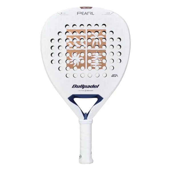 Ракетка для падела BULLPADEL Pearl 27, 497249, для проф-в, стекловолокно,карбон, бело-золотистый за 44&nbsp;319 ₽ в Махачкале