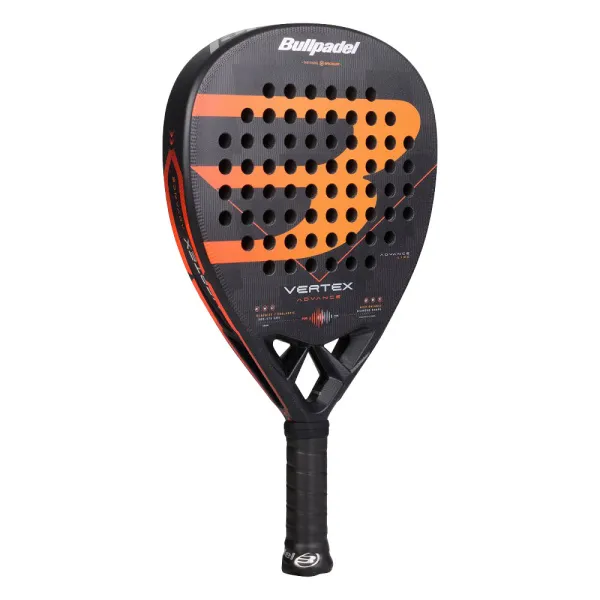 Ракетка для падела BULLPADEL Vertex Advance, 494414, для проф. и любителей, карбон, черно-оранжевый за 21&nbsp;559.40 ₽ в Махачкале